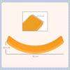 Balance Board Kids Wobble Board, Sensory Training Rocking Toy for Children, Nursery Toy, for Ages 3-6 Years, 82 x 27.5 x 19.5cm - Orange