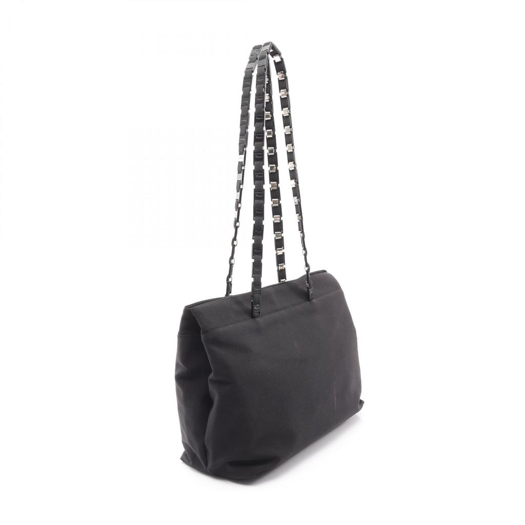 Used Salvatore Ferragamo Vara Shoulder Bag 21 8803 Nylon Black Used Women
