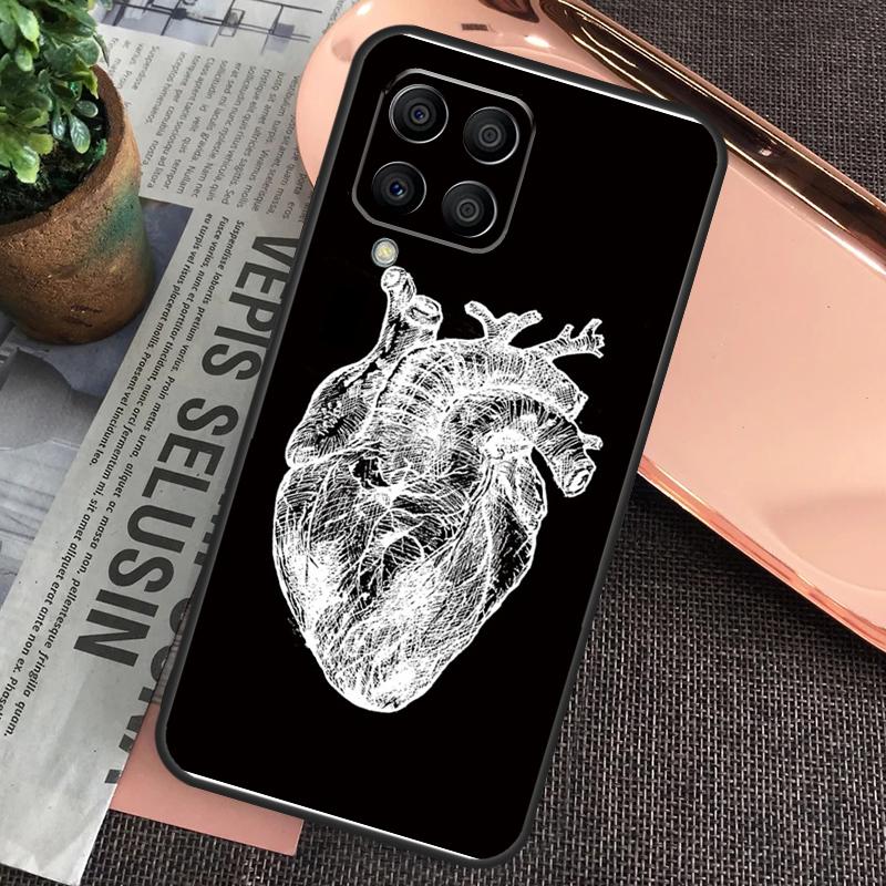 Human Heart Anatomy For Samsung Galaxy M55 M15 M13 M23 M33 M53 M30s M31s M12 M32 M52 M20 M21 M51 M34 M54 Case