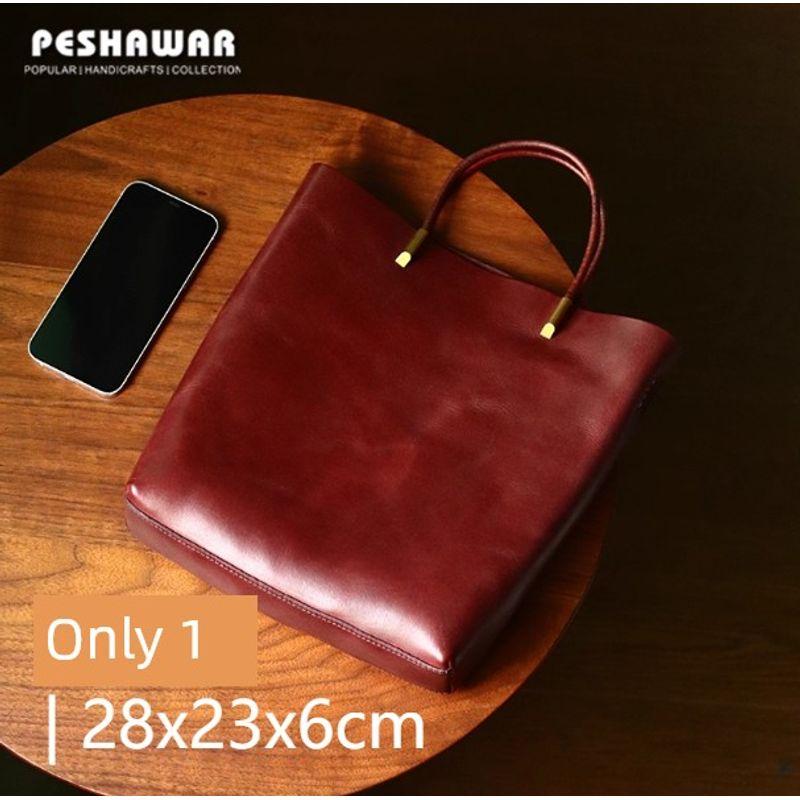 [Clearance Special Offer] First Layer Cowhide Women Bag Genuine Leather Bag Skeleton-Skin