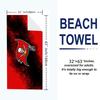 Tampa Bay Buccaneers Logo Print Beach Towel, Large Soft Quick Dry Towel for Beach Camping Swimming