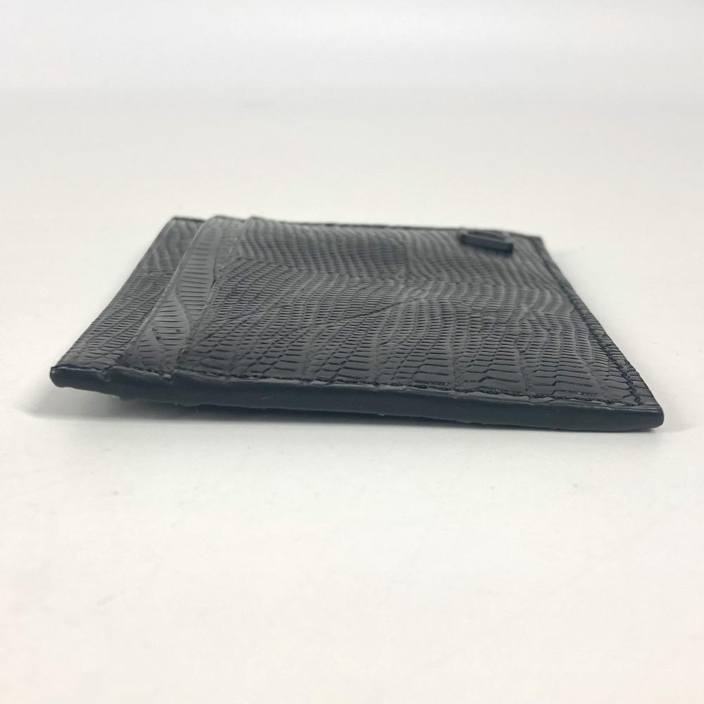 Christian Louboutin 3225316 M KIOS logo Pass Case Card Case Leather Black Unused