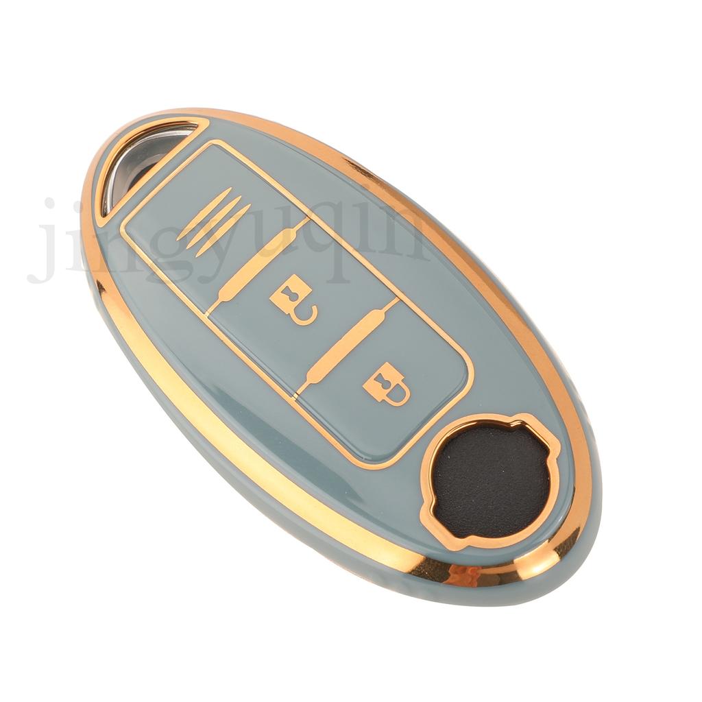Jingyuqin Soft TPU Car Key Case Fob For Nissan Qashqai Juke J10 J11 X-Trail T32 T31 Kicks Tiida Pathfinder Note For Infiniti