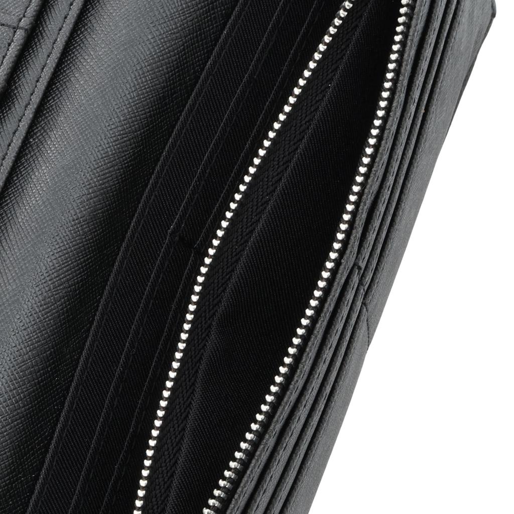 Overlap Long Wallet Business Zipper Coin Purse Thin Synthetic Leather Lightweight Navy [Admiral] / Bi-fold Men's I-shaped ADLI-02