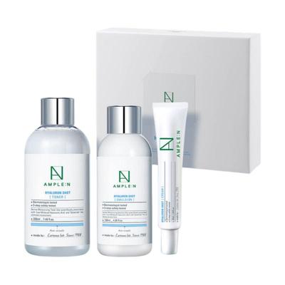 AMPLE:N Hyaluron Shot 3-Piece Special Set (Toner 220ml + Lotion 130ml + Cream 30ml)