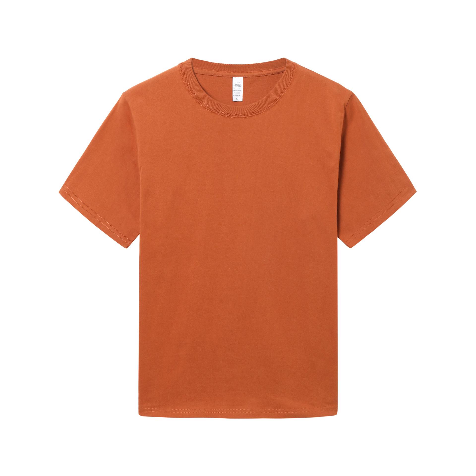 

Футболка из хлопка 230 г, мужская и женская, свободная, повседневная, с толстым круглым вырезом, чисто белая, с короткими рукавами, удобная, уникальная, красивая и самая яркая одежда XXXL темно-оранжевого