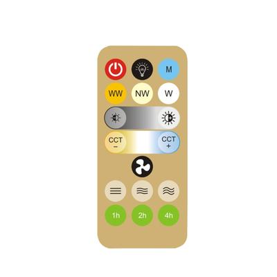 2023 Replace 17 Keys IR Remote Control with CR2025 Battery for E27 Light Fan