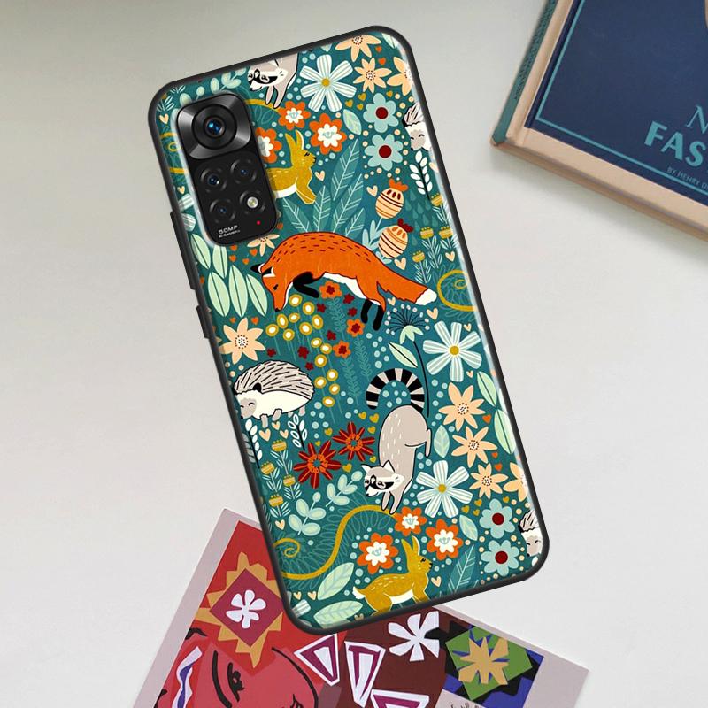 Cute Hedgehog Case For Xiaomi Redmi Note 14 13 12 11 9 10 15 Pro Plus Redmi 15 15C 14C 13C 12C 10C Cover