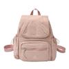Color Solid Unisex Backpack With Laptop Pocket For Student Commuter Schoolbag