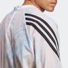 Adidas Future Icons Crew Neck Sweatshirt With Striped Colorblock Tie-Dye Print Men Tops White IC8264