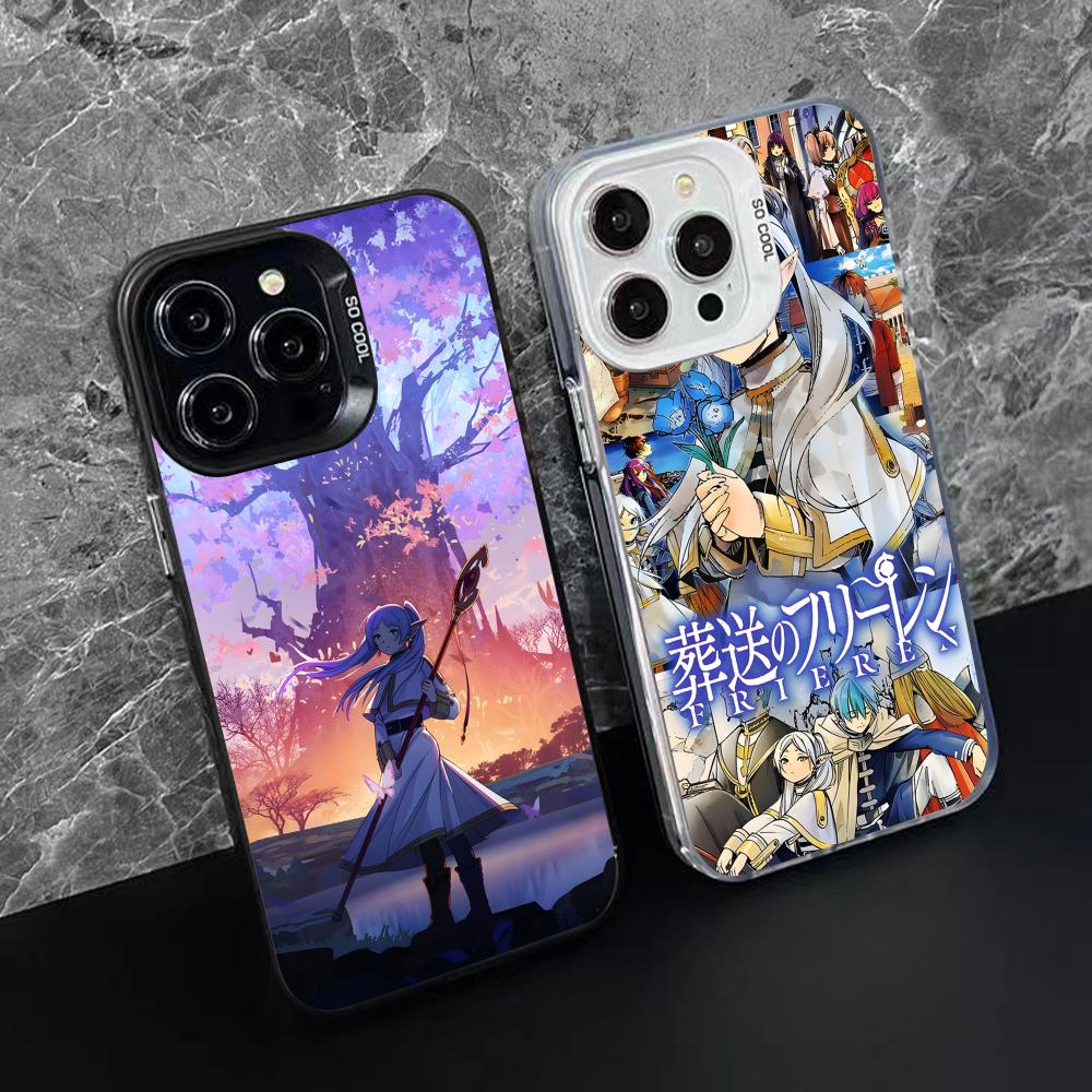 Frieren Anime Mobile Phone Case for iPhone 17 16 15 14 13 12 11 X XR XS 8 7 Pro Max Plus Translucent Colour Protective Pretty
