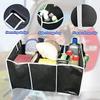 Collapsible Car Trunk Storage Organizer Portable Multi-Compartment Cargo Box With Handles For Suv Truck Auto Interior Storage