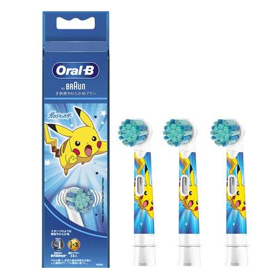 Braun Soft Tooth PKMBL Oral-B Children's Brush, Blue, 3-Pack Refills, EB10S-3