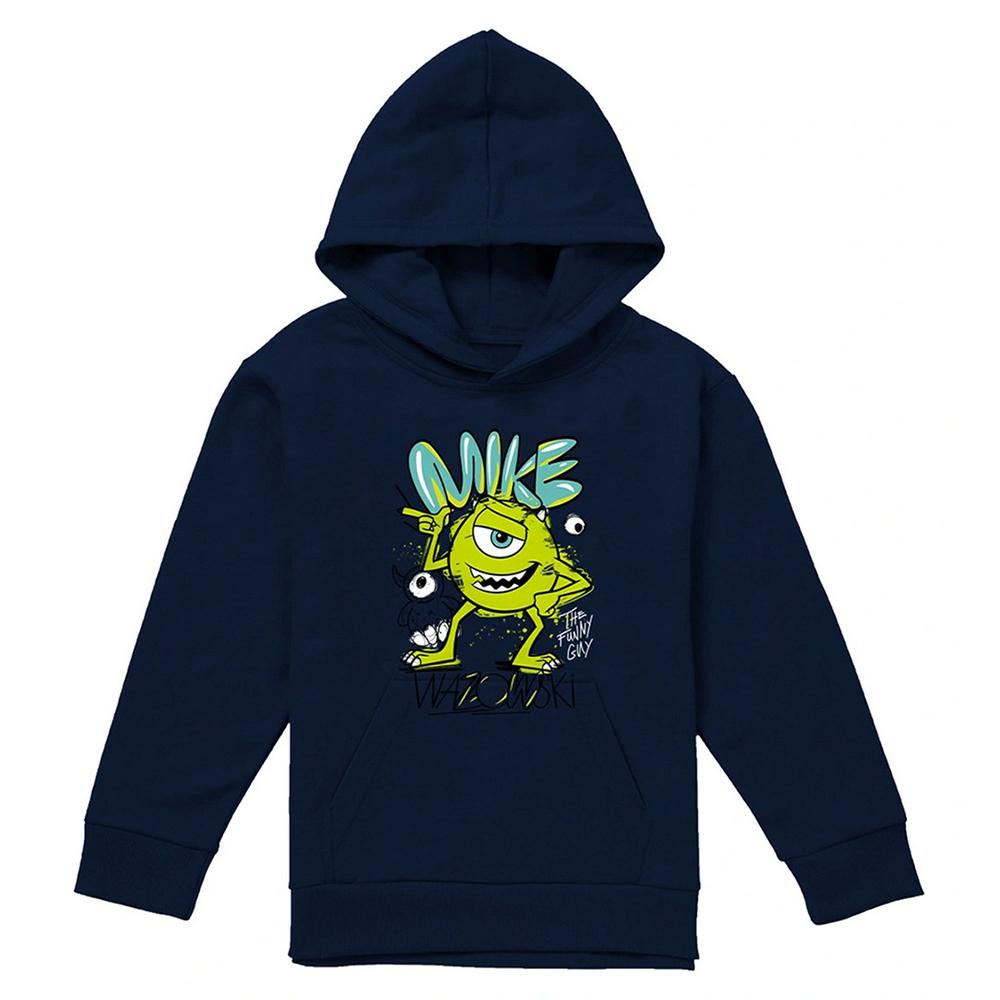 Monsters Inc Childrens/Kids Mike Wazowski Graffiti Hoodie