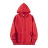 Unisex Retro Japanese Earth-Tone Fleece-Lined Heavyweight Hoodie