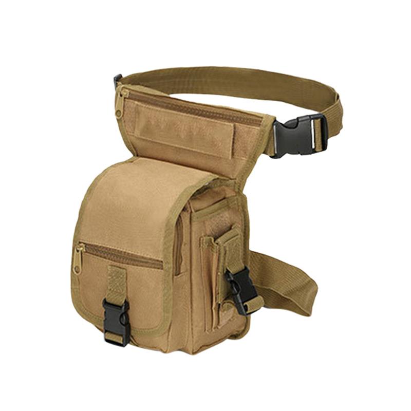 Herren Taktische Drop-Leg-Tasche Multifunktionale Hüfttasche Verstellbarer Oberschenkelgurt Wandern Sport Radfahren Wasserdichte Nylon Campingtasche