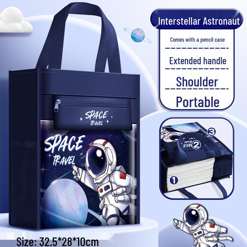 Capibara Canvas School Handbag - Art & Homework Storage with Zipper