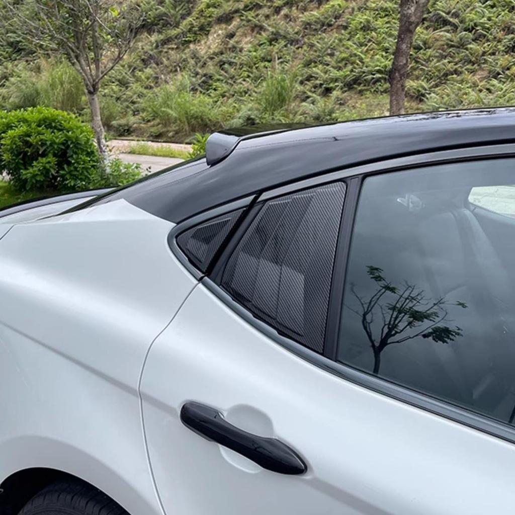 New 2pcs Racing Side Rear Quarter Window Louvers for Toyota Camry 9th 2025 2026 (Carbon Fiber Style 4pcs)