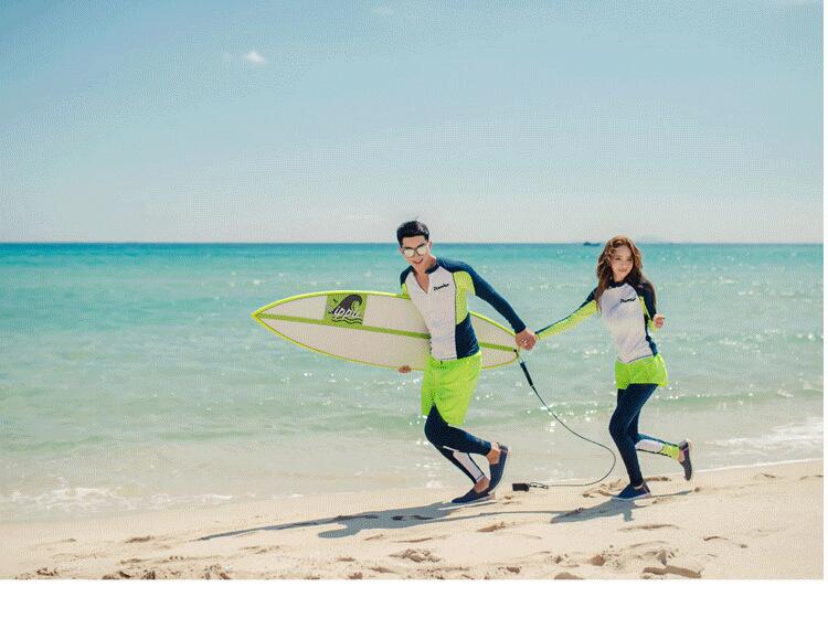 Fato de Mergulho de Manga Comprida para Pais e Filhos para Surf e Proteção Solar