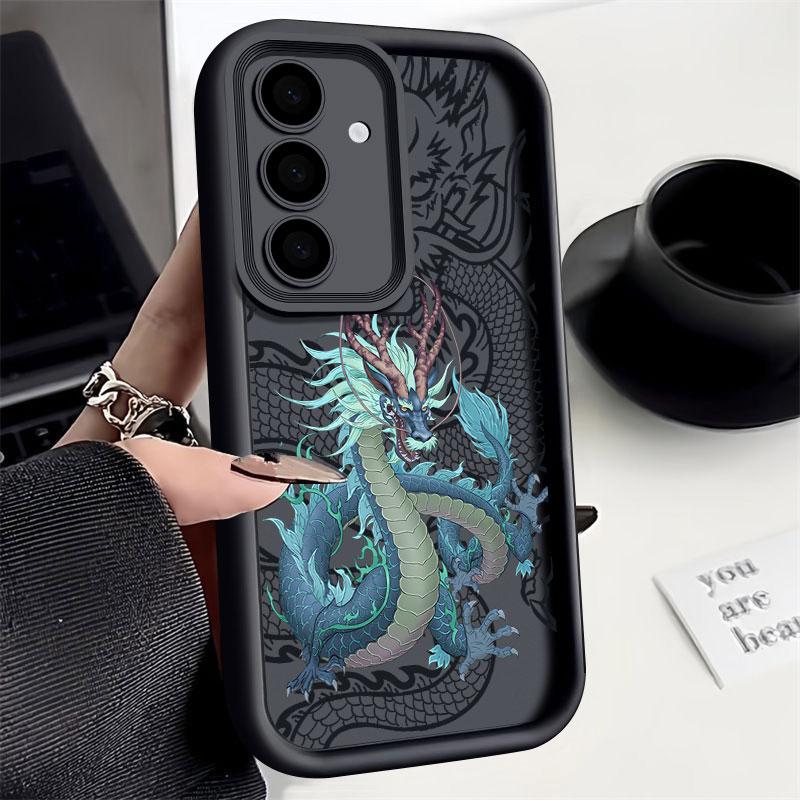 Fashion Dragon God Phone Case For Samsung S26 S25 S24 S23 S21 S20 Ultra For Galaxy S25 S24 FE S26 Plus Funda Soft Silicone Cover