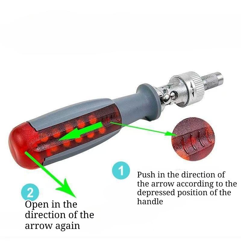 10 In One Ratchet Screwdriver Set Cross Plum Blossom Multifunctional and Multi Angle Screwdriver Manual EDC Repair Tool