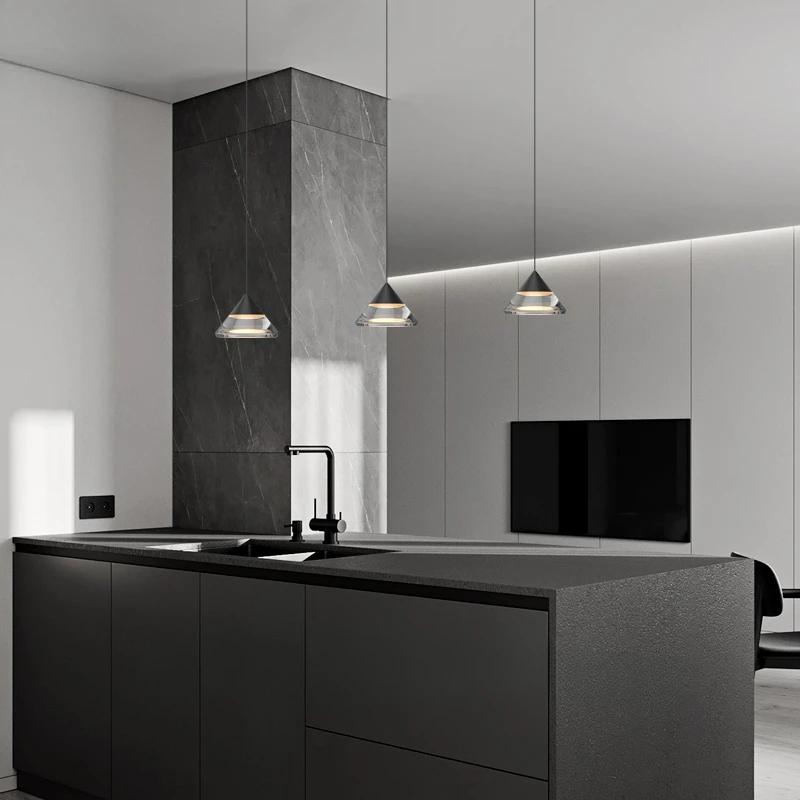 Minimalist Modern LED Pendant Lamp Liftable For Indoor Home Bedroom Bedsides Living Room Restaurant Bar Acrylic Pendant Lamp