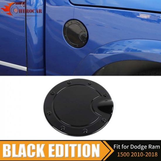 Gas Tank Door Cover Cap Trim for Dodge RAM 2010-18 Black Exterior Accessories