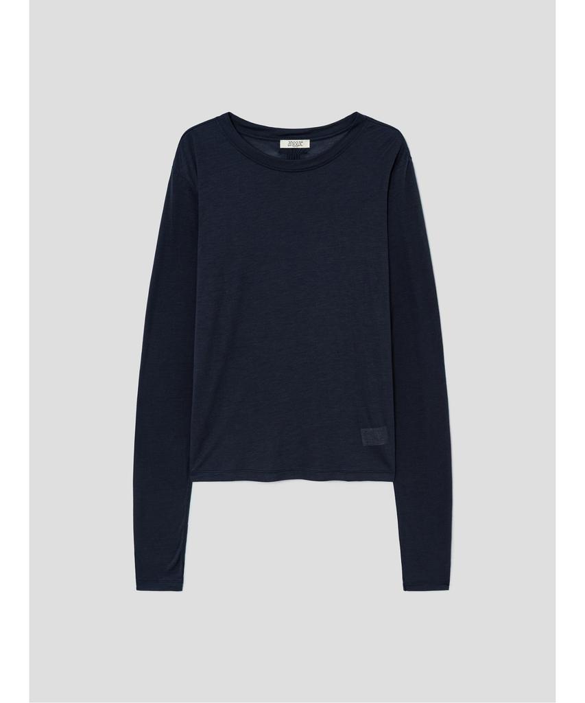 Anggae Sheer T-Shirt Navy