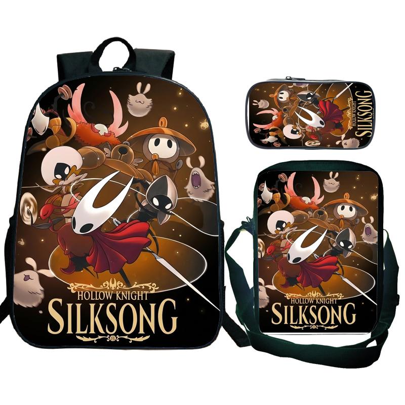 Hollow Knight 2 Silksong Backpack Teenagers Hornet Fridge Magnet Rucksack Shoulder Bag Pencil Case School Backpacks