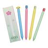 Maydahui 8pcs Cute Flower Twist Gel Pens, 0.5mm Black Ink, Smooth Writing, Kawaii Stationery for Office, School, Gifts