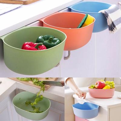 Kitchen Cabinet Door Hanging Large Trash Can European Coverless Plastic Storage Box
