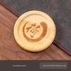 Chinese Bamboo Round Coaster - 8cm Creative Tea Mat & Heat Insulation Pad for Universal Tea Sets