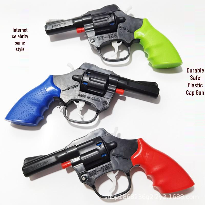 788 Plastic Cap Gun Revolver Toy – Nostalgic, Safe, and Non-Firing