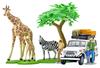 TOMYTEC Kaiyodo X Tomica Limited Vintage Geocolle 64 Car Snap 28a Safari 1 Toyota Land Cruiser ABS PVC Dolls and Accessories Partially Miniature Car
