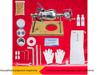Hand-Cranked 304 Stainless Steel Popcorn Maker - Gourd-Shaped Pressure Cooker