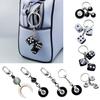 Smiling Face Dice 8 Ball Charm Keyring Backpack Decoration Handmade Pendant Keyring Fashion Bag Charm Fashion Keychain