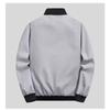 Man Leisure Jacket Spring Autumn Solid Color And Comfortable Zipper Style  Windproof Jacket