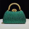 2025 Luxury Full Diamonds Evening Clutch Bag New Fashion Rhinestone Design High End Party Handbags Lady Trendy Shoulder Bag