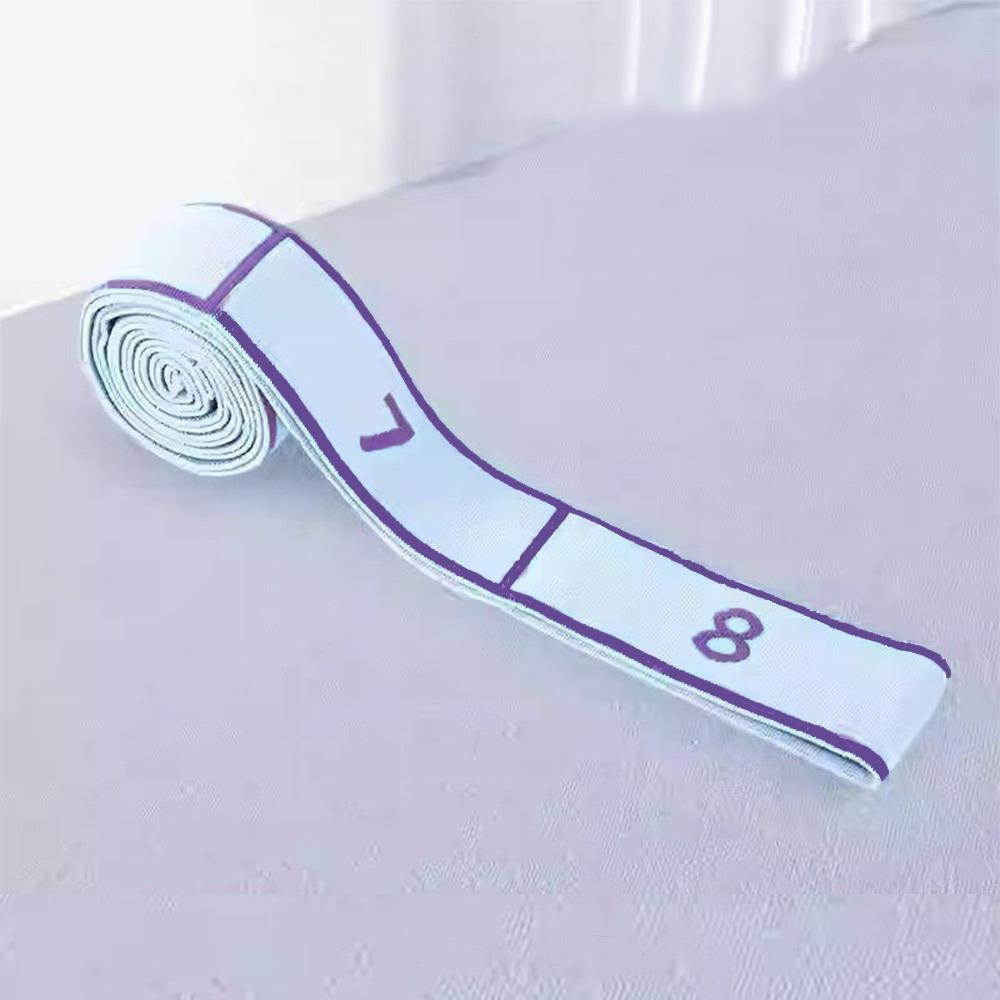 Elastic Yoga Resistance Band 8/10/12 Grid Auxiliary Stretching Belt  Children/Adult