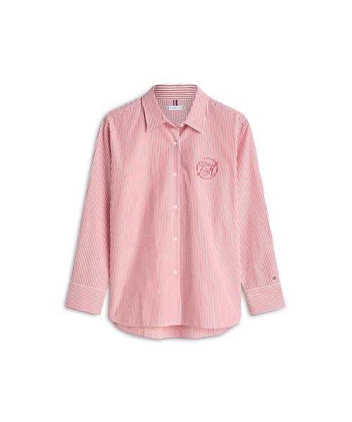 TOMMY HILFIGER Cotton Easy Stripe Shirt (T22G0Wsh032Wt10E7)