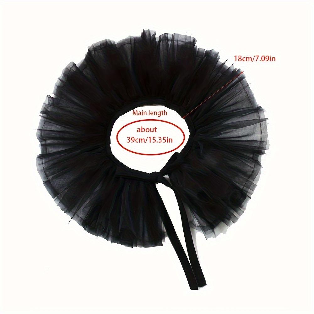 European and American Pure Color Simple Mesh Fluffy Fake Collar Stage Performance Studio Pography Props Pography Accessori