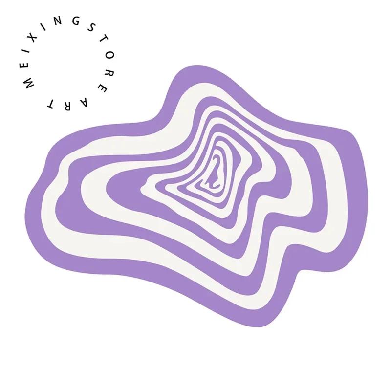 Creative Irregular Rug Living Room Carpet Black White Geometry Home Decoration Floor Mat Bedroom Area Rugs Entrance Doormat