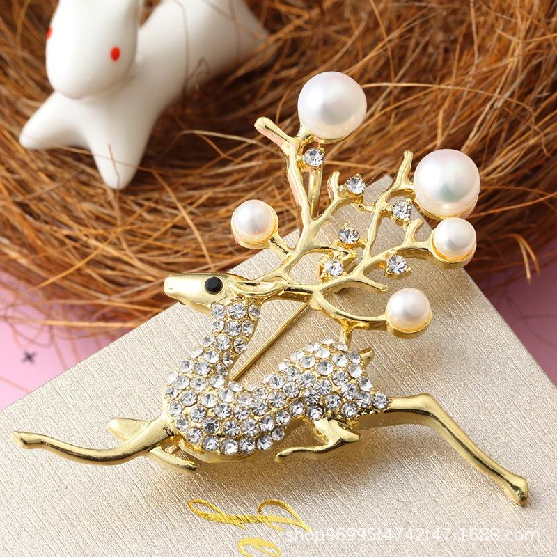 New Alloy Brooch High-end Niche Women's Peony High-end Pin Coat Suit High-end Versatile Brooch