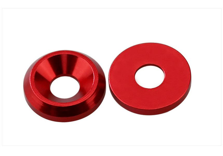 Colored Aluminum Alloy Countersunk Fish Eye Washers - M6/M8/M10