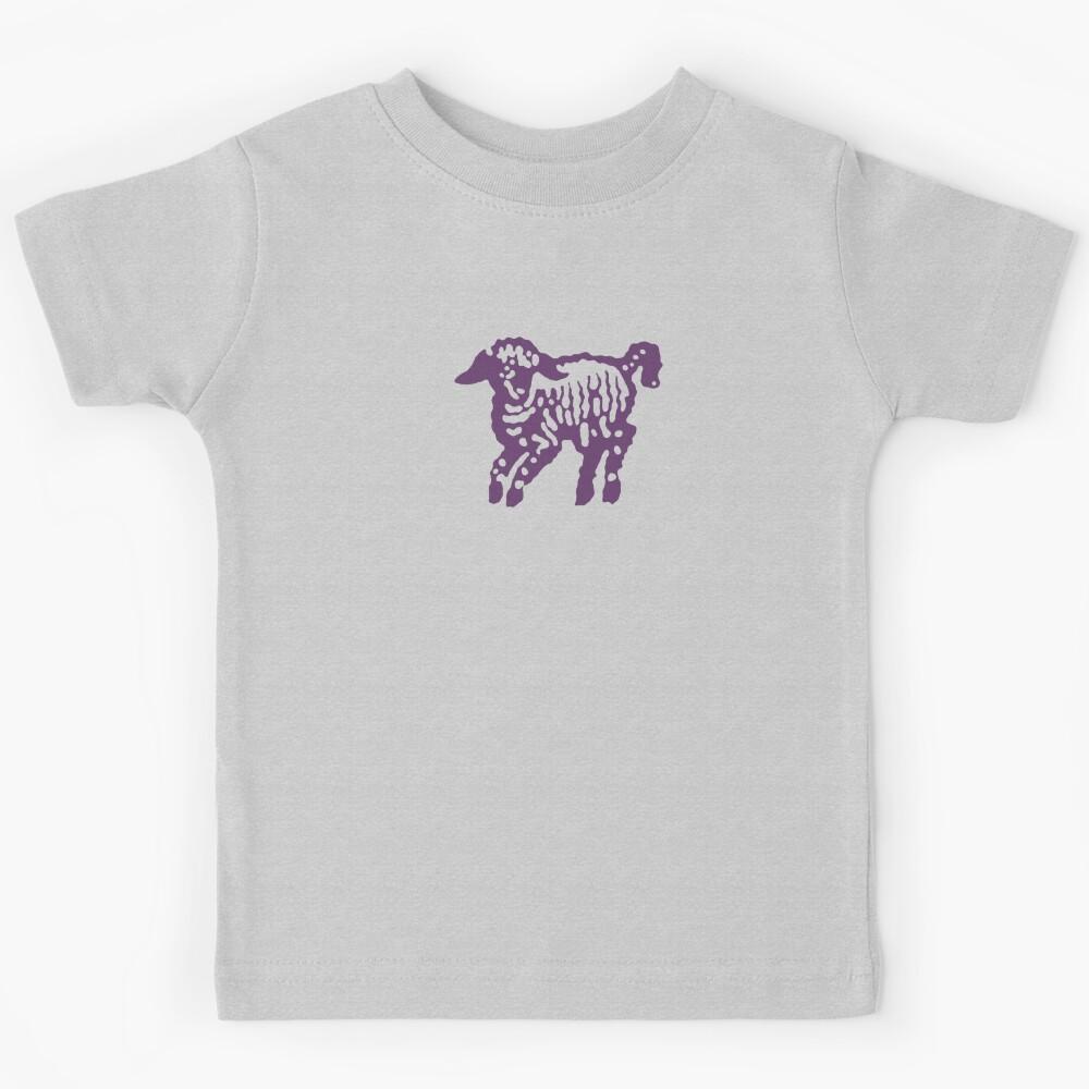 Charm Purple Vintage Lamb Kids T-Shirt 150