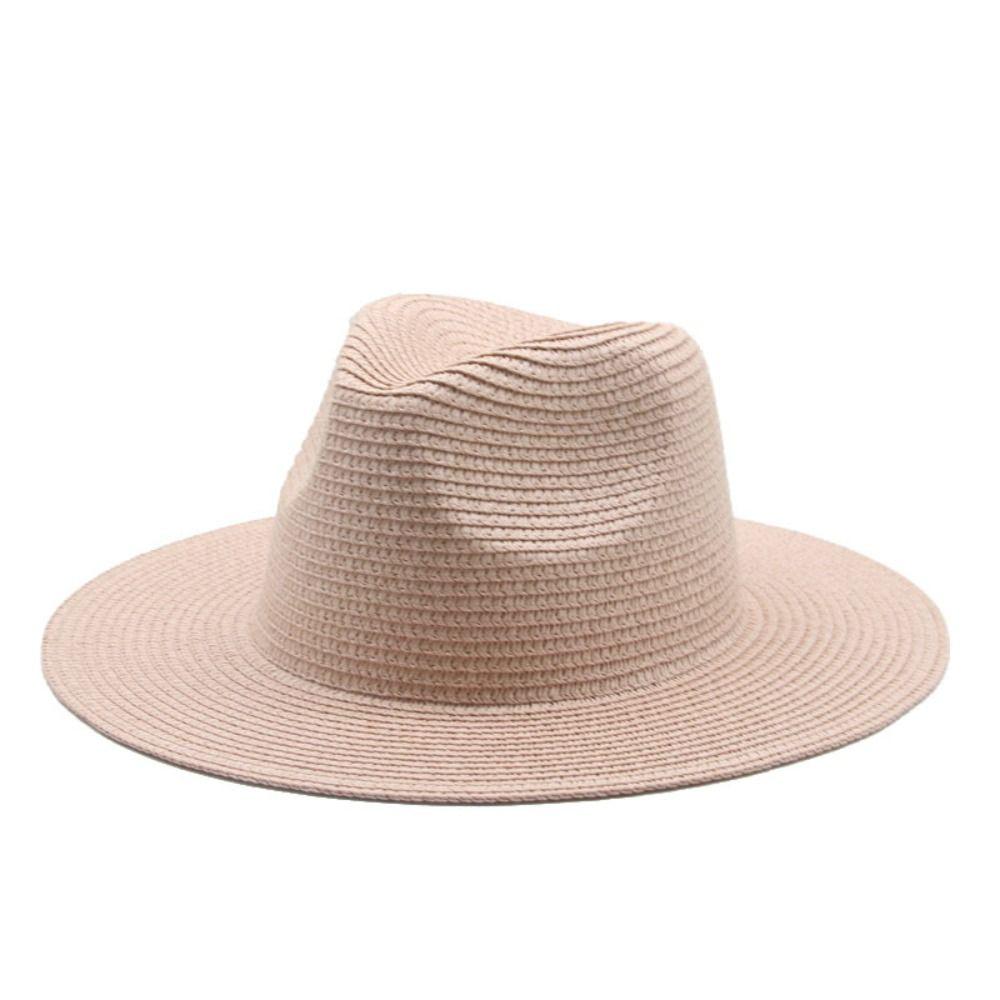 Large Panama Straw Hat Wide Brim British Dress Hat Fashion Panama Jazz Hat  Unisex