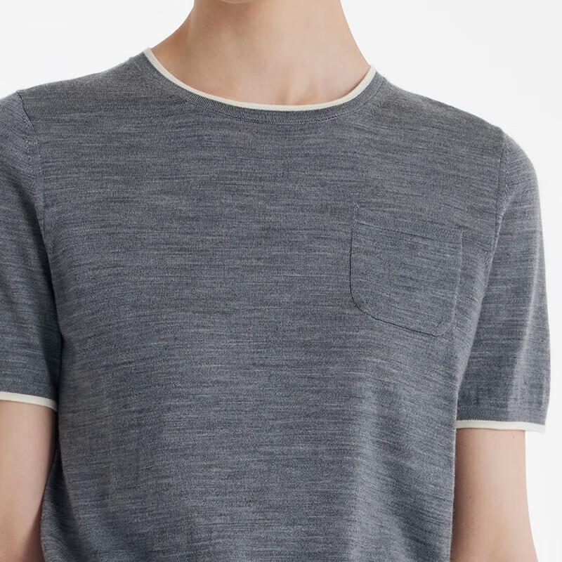 GOELIA Women's 100% Pure Wool Short Sleeve T-Shirt