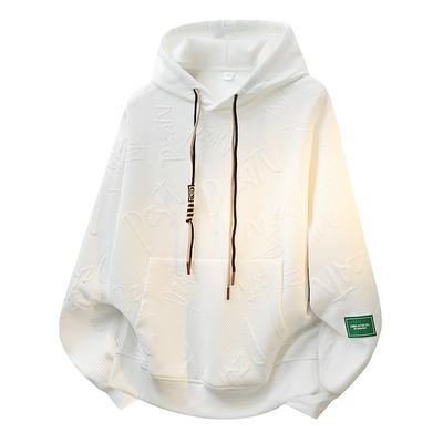 Men's Hooded Long Sleeved Sweater for Spring and Autumn, Casual Loose and Versatile Sweater