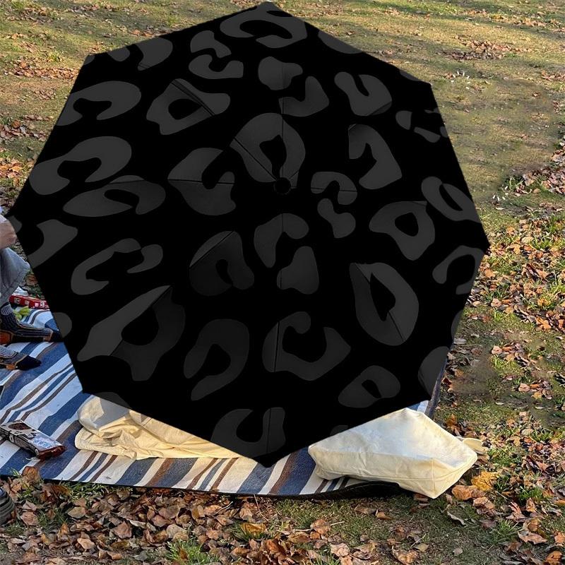 1 Stück Leopardenmuster Regenschirm-8-Rippen verstärkt, Automatisches Öffnen, Leicht & Langlebig, Niedliches Modeaccessoire für den Außenbereich, Strand oder Freizeit, Strand Schirm