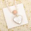Luxurious Women Jewelry Heart Shaped Pearl Pendant Necklace Famous Top High Quality Designer Sweet Girl Present Present TrendLuxury Pendant Necklace